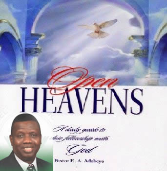 Open Heavens Daily Devotion By Pastor E A Adeboye